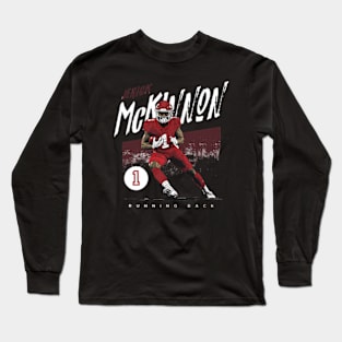 Jerick Mckinnon Kansas City Grunge Long Sleeve T-Shirt